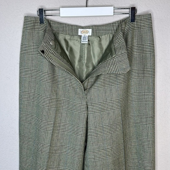 Talbots 100% Wool Fully Lined Houndstooth Slacks Size 16 - Picture 3 of 11